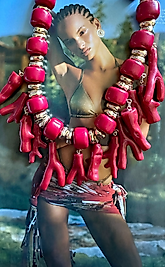 Yakamoz Mercan Özel Tasarım Kolye