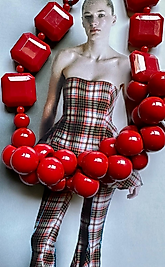 Kırmızı İnci Kolye