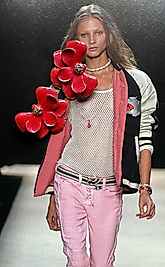 Kırmızı Orkide Özel Tasarım Küpe