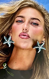 İnci Yıldızı Özel Tasarım Küpe