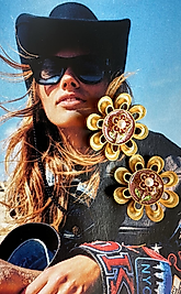 Nostaljik Papatya Özel Tasarım Küpe