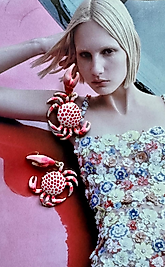 Kıyı Yengeci Özel Tasarım Küpe