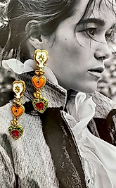 Aşk Kalpleri Özel Tasarım Küpe