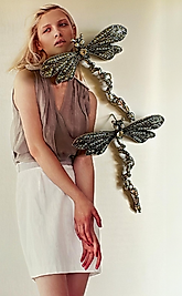 İnci Kanat Özel Tasarım Küpe