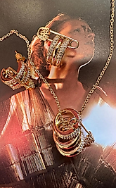 Taşlı Halka Özel Tasarım Kolye & Küpe Takımı