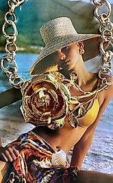 Güneş Gülü Özel Tasarım Kolye