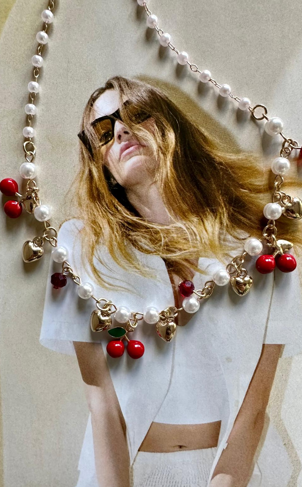 Yaz Kirazı Özel Tasarım Kolye