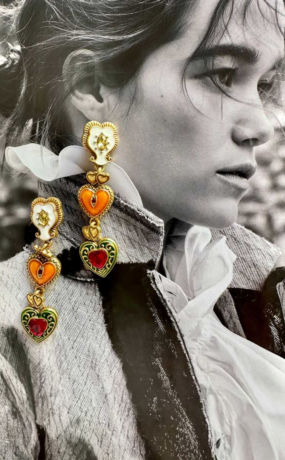 Aşk Kalpleri Özel Tasarım Küpe