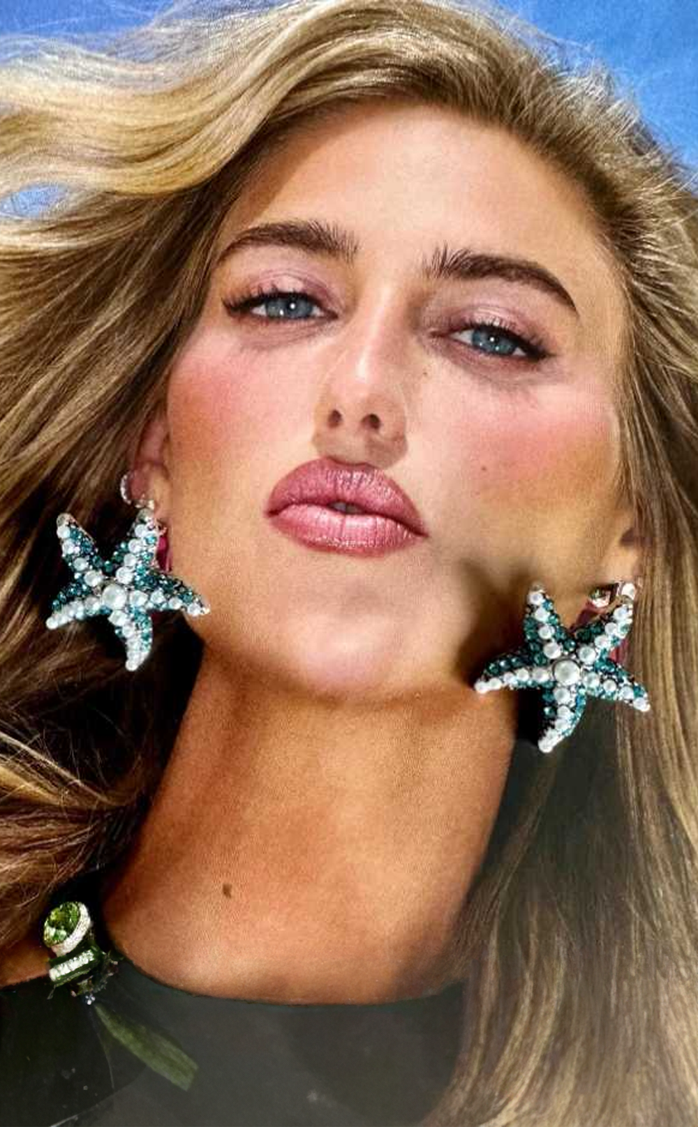 İnci Yıldızı Özel Tasarım Küpe