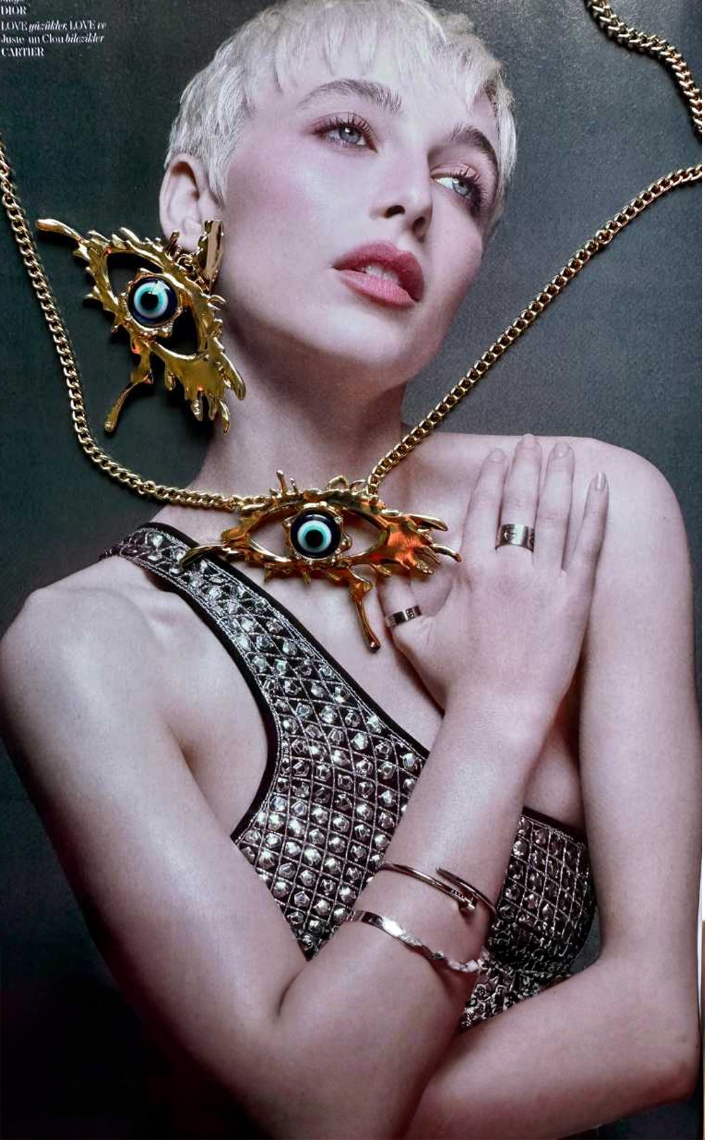 Koruyucu Göz Özel Tasarım Kolye & Küpe