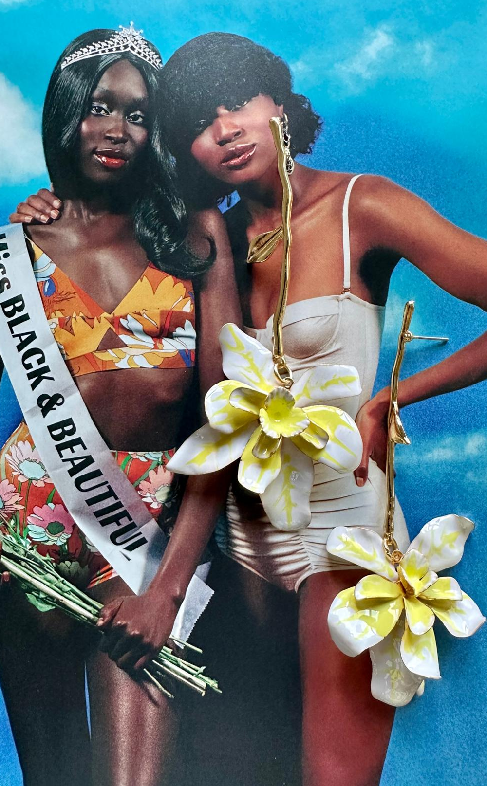 Limon Çiçeği Özel Tasarım Küpe