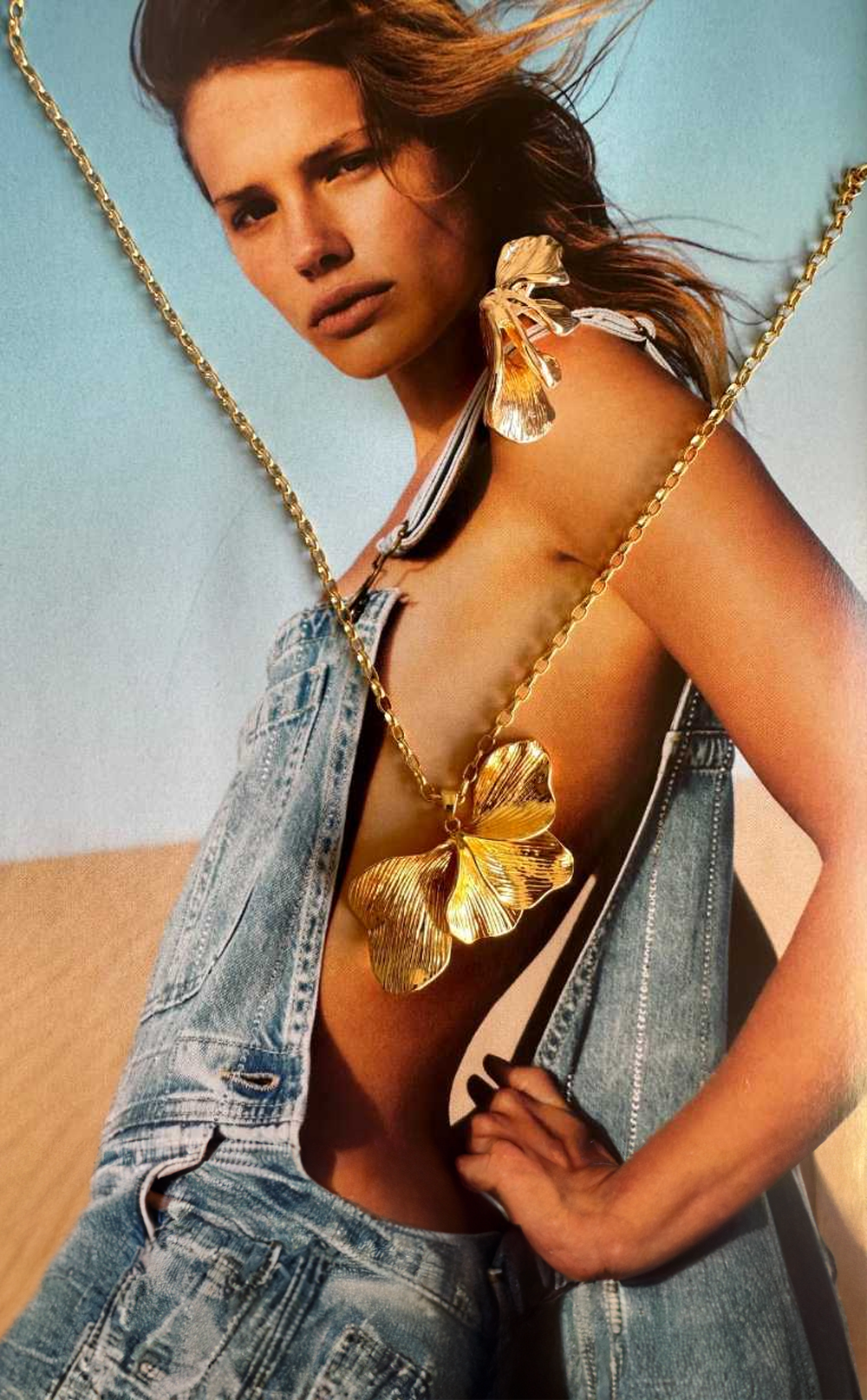 Rüzgar Yaprağı Özel Tasarım Kolye & Küpe Takımı