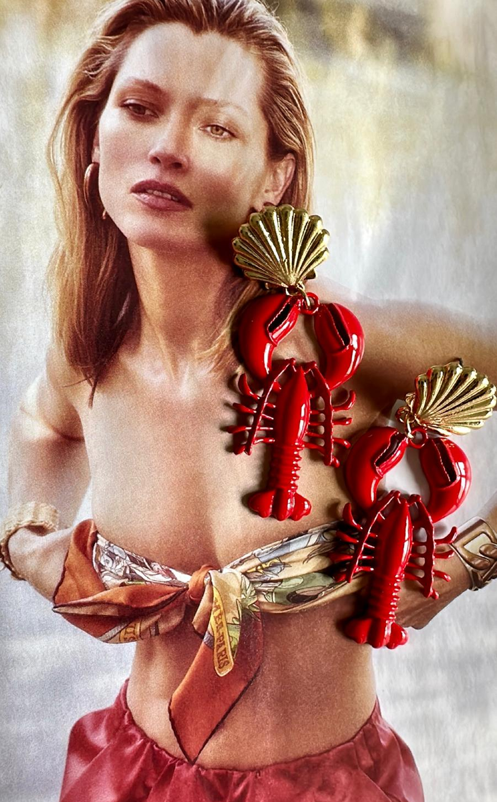 Sahil Istakozu Özel Tasarım Küpe