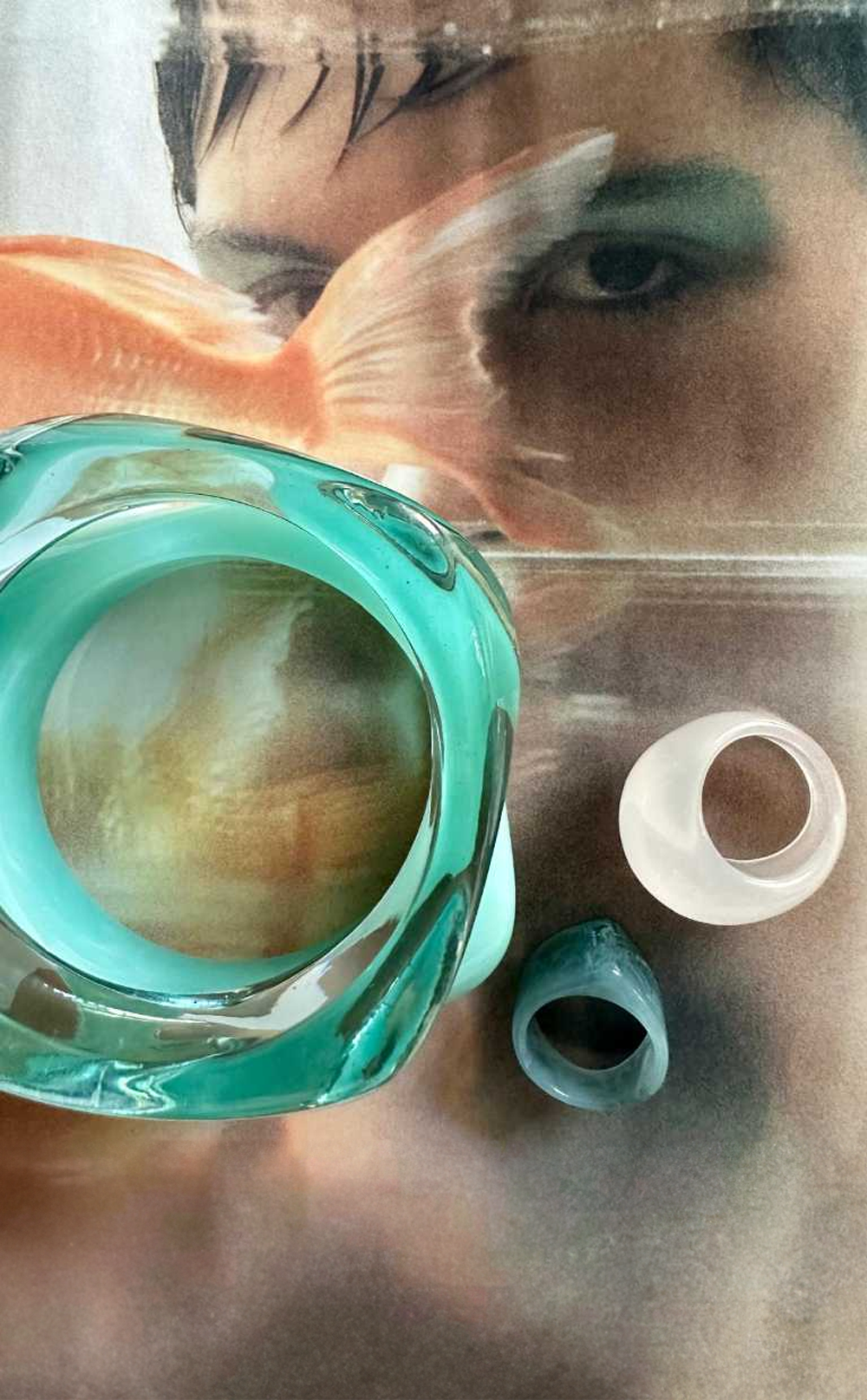 Turkuaz Rüya Özel Tasarım Bilezik & Küpe Takımı