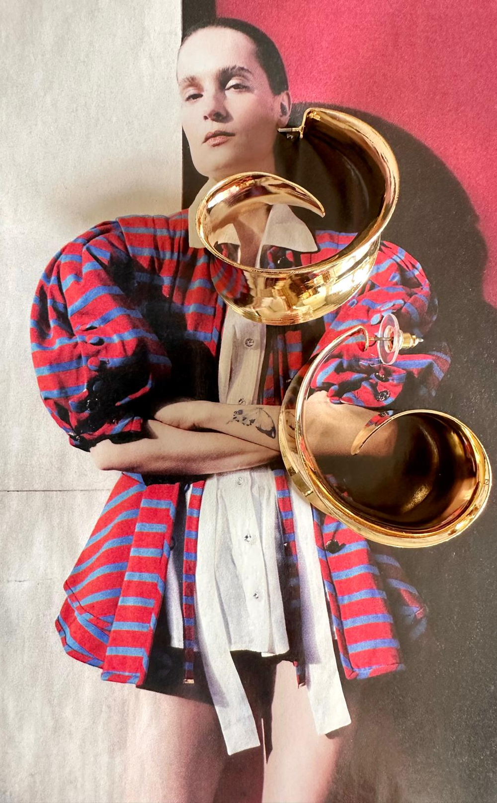 Venüs Halka Özel Tasarım Küpe